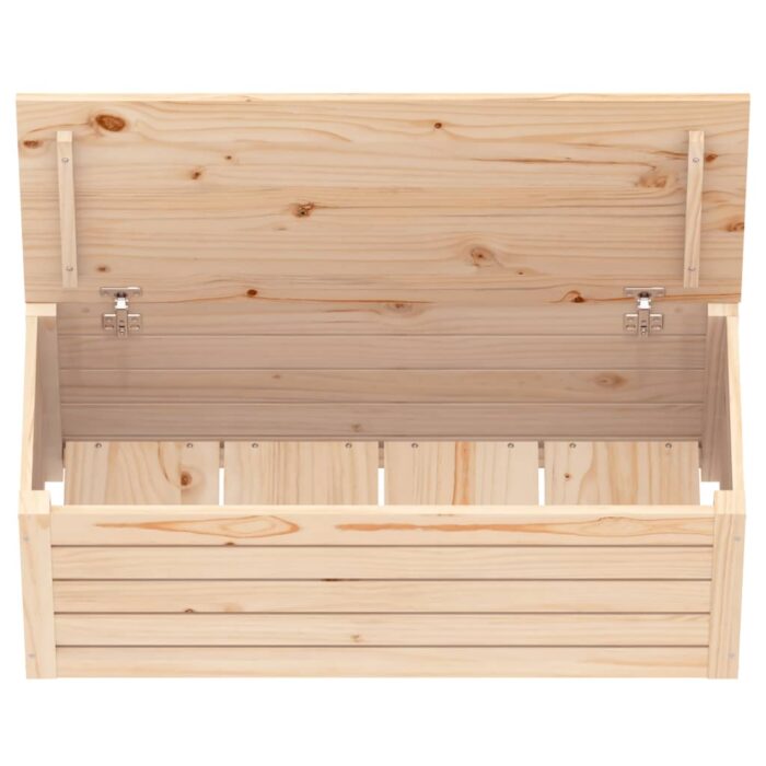 Boîte de rangement 89x36,5x33 cm Bois massif de pin – Image 6