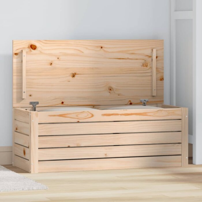 VXL8720845641443_m_en_hd_1.jpg Boîte de rangement 89x36,5x33 cm Bois massif de pin – Image 1