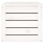Boîte de rangement Blanc 89x36,5x33 cm Bois massif de pin – Image 5