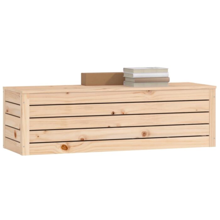 Boîte de rangement 109x36,5x33 cm Bois massif de pin – Image 2