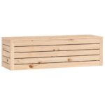Boîte de rangement 109x36,5x33 cm Bois massif de pin – Image 3