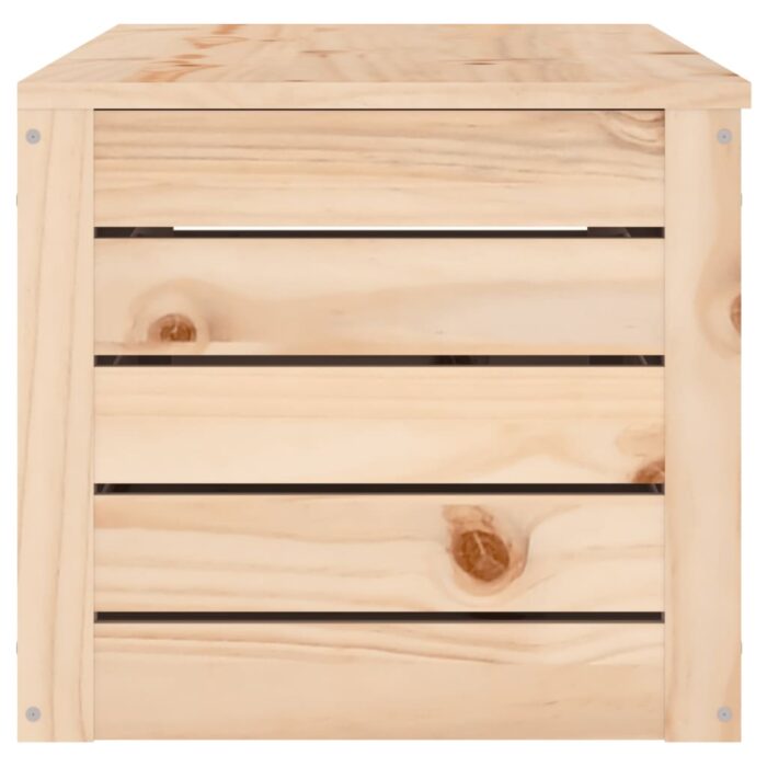 Boîte de rangement 109x36,5x33 cm Bois massif de pin – Image 5