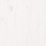 Boîte de rangement Blanc 109x36,5x33 cm Bois massif de pin – Image 7