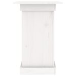 Support à fleurs Blanc 40x40x60 cm Bois de pin solide – Image 3