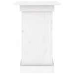 Support à fleurs Blanc 40x40x60 cm Bois de pin solide – Image 4