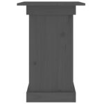 Support à fleurs Gris 40x40x60 cm Bois de pin solide – Image 3
