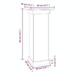 Support à fleurs 40x40x90 cm Bois de pin solide – Image 6