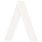 Tabourets lot de 2 blanc 40x40x45 cm bois massif de pin – Image 5