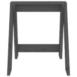 Tabourets lot de 2 gris 40x40x45 cm bois massif de pin – Image 4