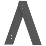 Tabourets lot de 2 gris 40x40x45 cm bois massif de pin – Image 5