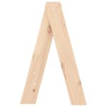 Tabourets lot de 2 40x40x60 cm bois massif de pin – Image 5