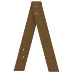 Tabourets lot de 2 marron miel 40x40x60 cm bois massif de pin – Image 5