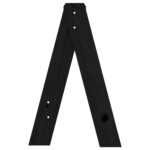 Tabourets lot de 2 noir 40x40x60 cm bois massif de pin – Image 5