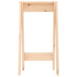 Tabourets lot de 2 40x40x75 cm bois massif de pin – Image 4