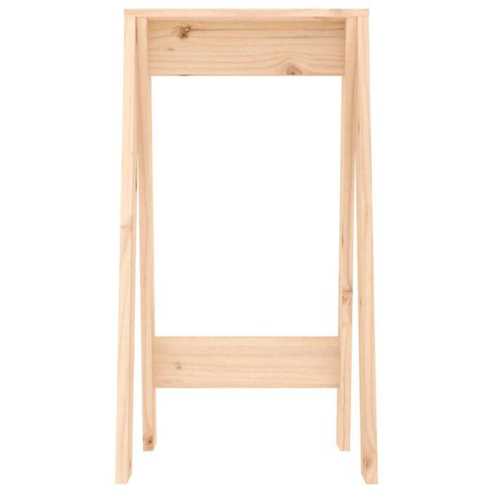 Tabourets lot de 2 40x40x75 cm bois massif de pin – Image 4