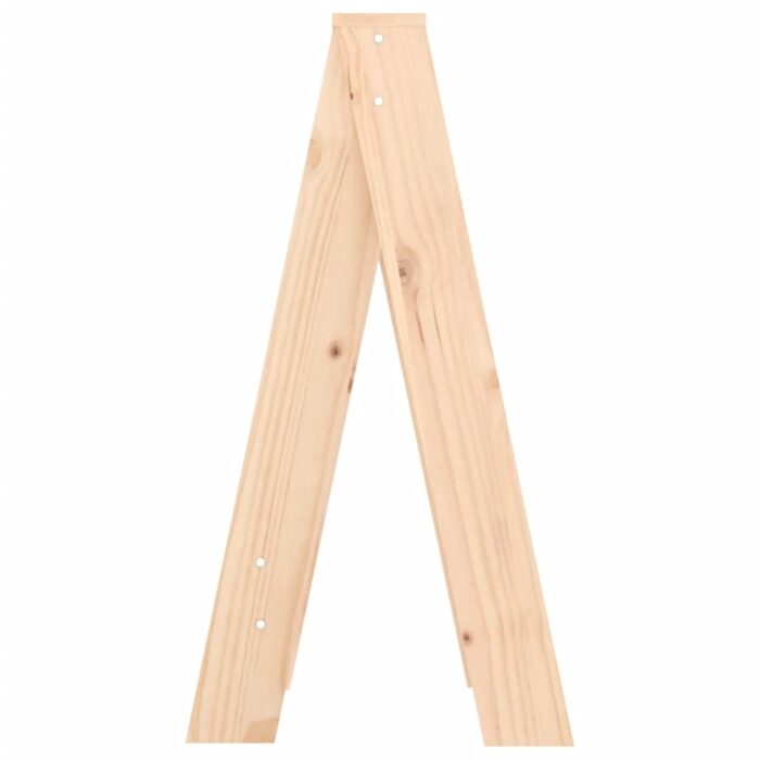 Tabourets lot de 2 40x40x75 cm bois massif de pin – Image 5