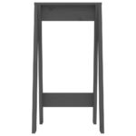 Tabourets 2 pcs Gris 40x40x75 cm Bois massif de pin – Image 4