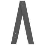 Tabourets 2 pcs Gris 40x40x75 cm Bois massif de pin – Image 5