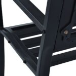 Banc de jardin Noir 120 cm Acier – Image 6