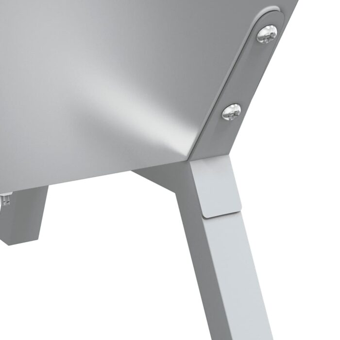 Plateau pour barbecue Argenté 158x42x31 cm Acier inoxydable – Image 4
