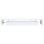 Meuble TV avec lumières LED Blanc 260x36,5x40 cm – Image 7