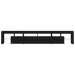 Meuble TV avec lumières LED Noir 230x36,5x40 cm – Image 7