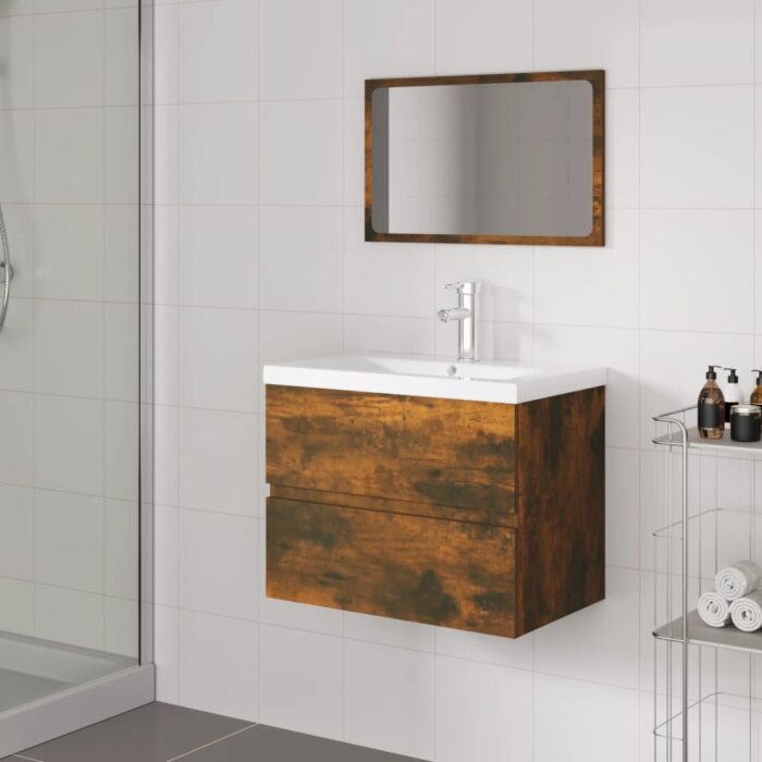 VXL8720845650216_m_en_hd_1.jpg Meubles de salle de bain Chêne fumé Bois d'ingénierie – Image 1