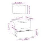 Meubles de salle de bain Sonoma gris Bois d'ingénierie – Image 5