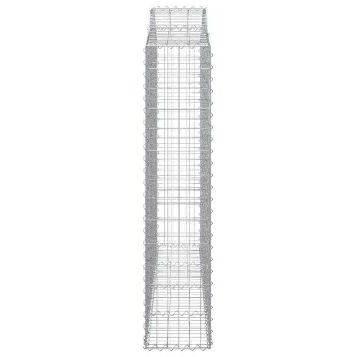 Panier de gabions arqué 200x30x140/160 cm Fer galvanisé – Image 2