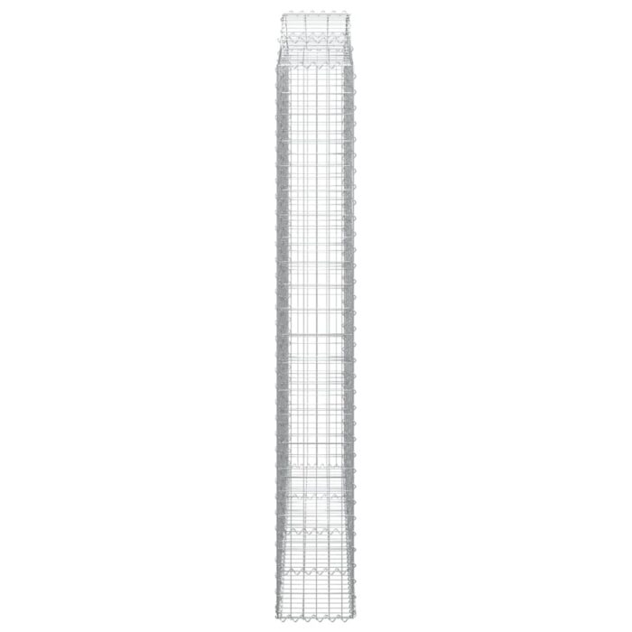 Panier de gabions arqué 200x30x220/240 cm Fer galvanisé – Image 2