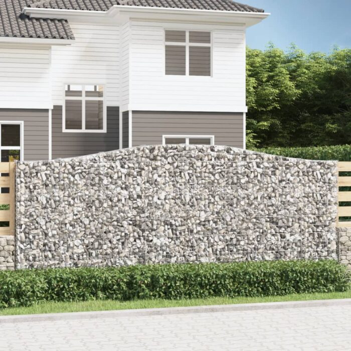 Panier de gabions arqué 400x30x160/180 cm Fer galvanisé – Image 1