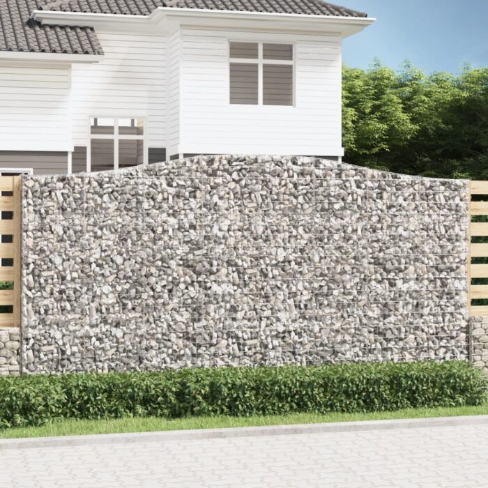 Panier de gabions arqué 400x30x200/220 cm Fer galvanisé – Image 1