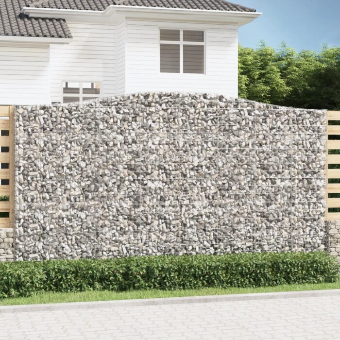 Panier de gabions arqué 400x30x220/240 cm Fer galvanisé – Image 1