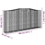 Panier de gabions arqué 400x50x180/200 cm Fer galvanisé – Image 3