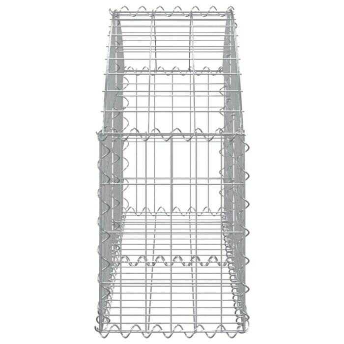 Panier de gabions arqué 100x30x40/60 cm Fer galvanisé – Image 2