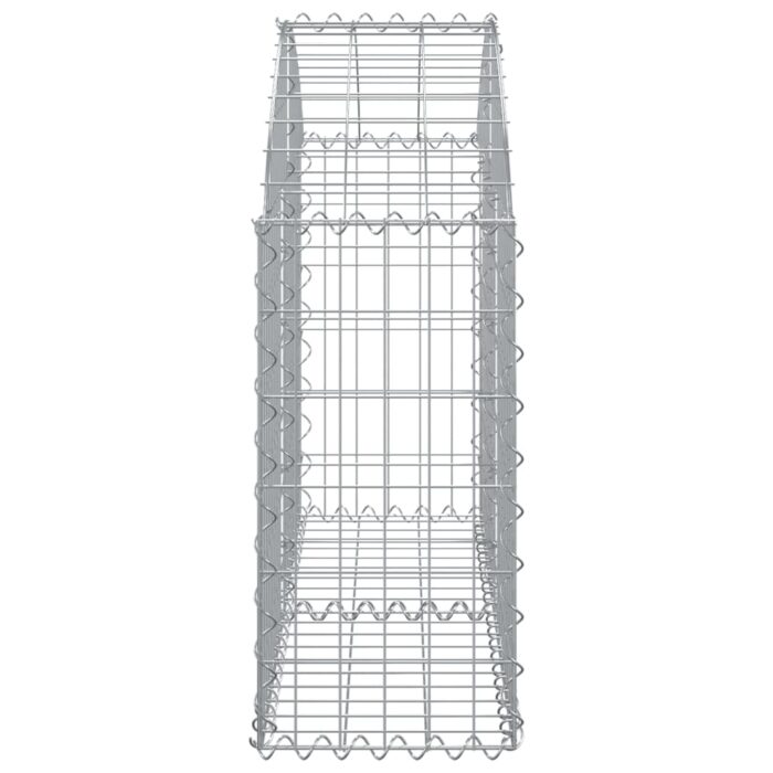 Panier de gabions arqué 100x30x60/80 cm Fer galvanisé – Image 2