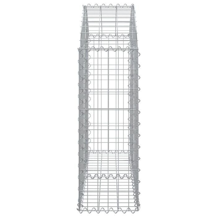 Panier de gabions arqué 100x30x80/100 cm Fer galvanisé – Image 2