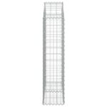 Panier de gabions arqué 100x30x120/140 cm Fer galvanisé – Image 2
