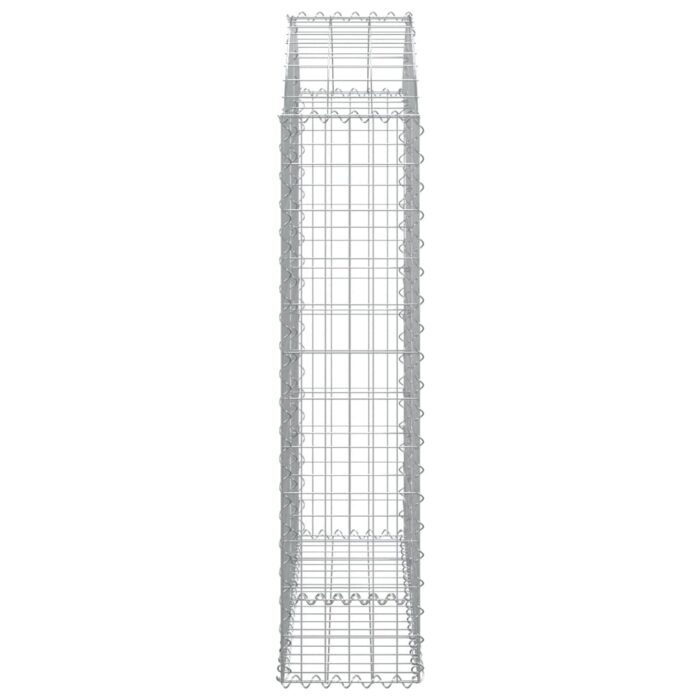 Panier de gabions arqué 100x30x120/140 cm Fer galvanisé – Image 2