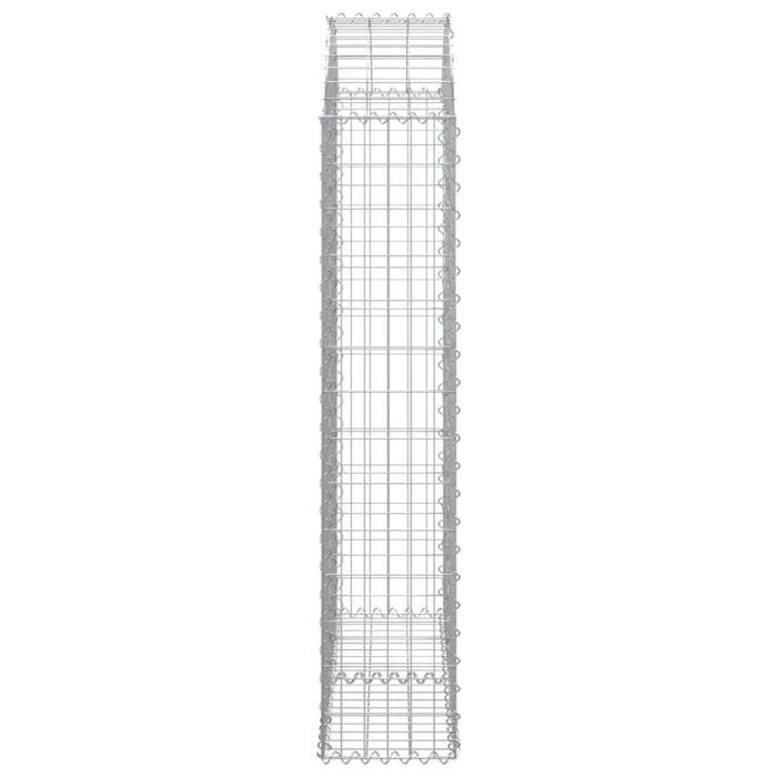 Panier de gabions arqué 100x30x140/160 cm Fer galvanisé – Image 2