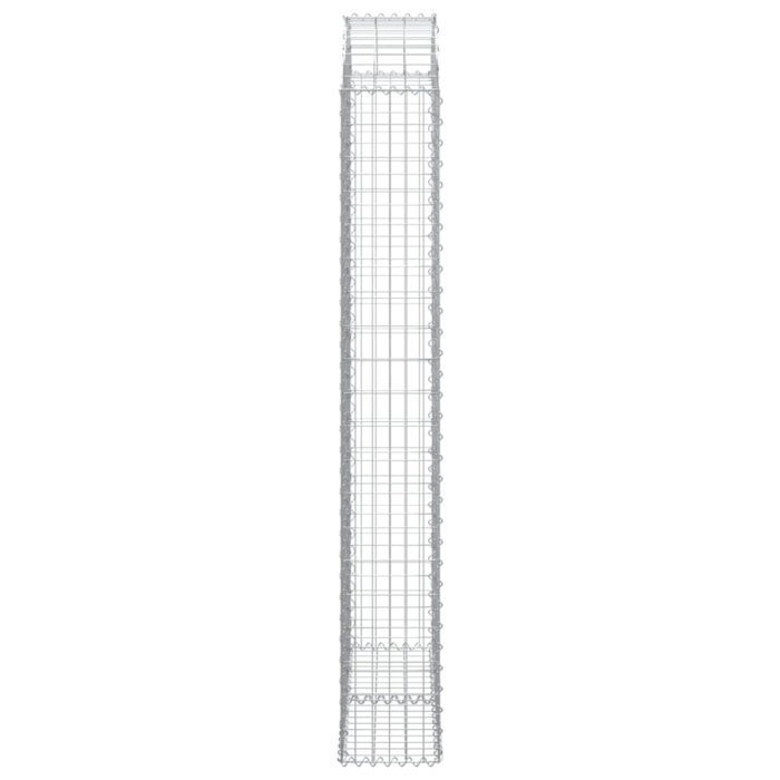 Panier de gabions arqué 100x30x200/220 cm Fer galvanisé – Image 2