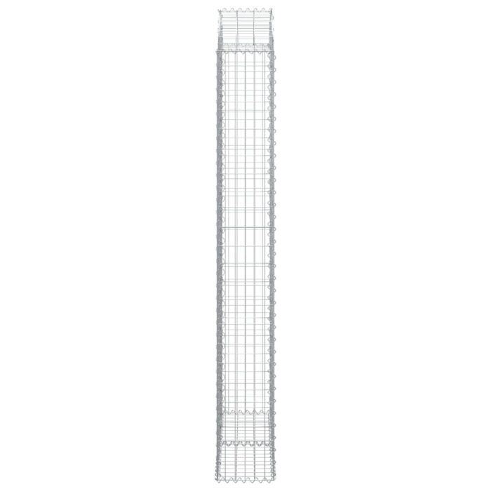 Panier de gabions arqué 100x30x220/240 cm Fer galvanisé – Image 2