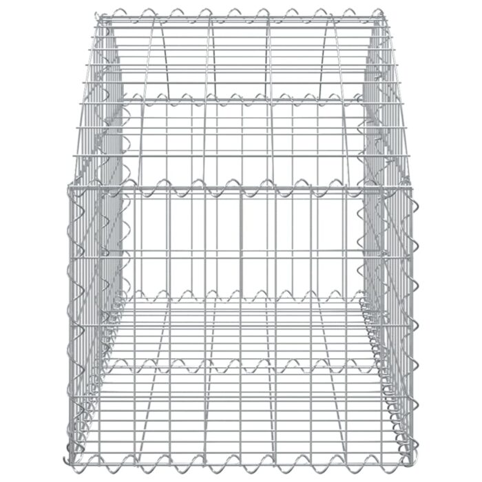 Panier de gabions arqué 100x50x40/60 cm Fer galvanisé – Image 2