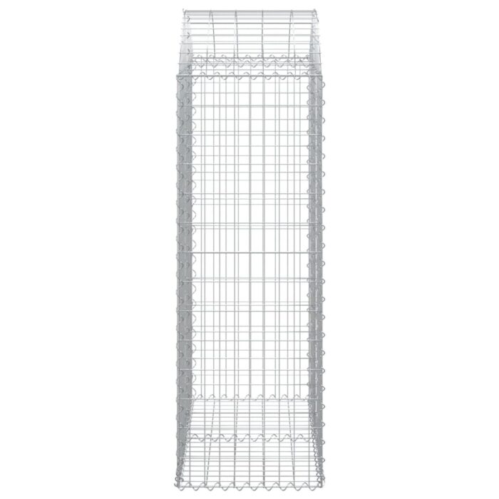Panier de gabions arqué 100x50x140/160 cm Fer galvanisé – Image 2
