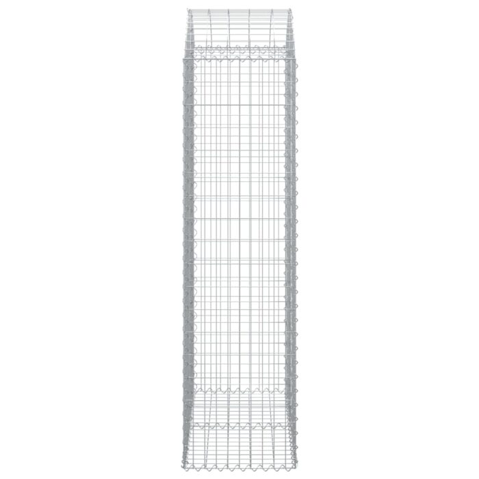 Panier de gabions arqué 100x50x180/200 cm Fer galvanisé – Image 2