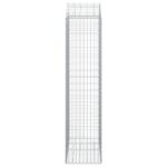 Panier de gabions arqué 100x50x200/220 cm Fer galvanisé – Image 2