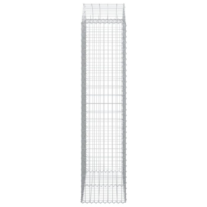 Panier de gabions arqué 100x50x200/220 cm Fer galvanisé – Image 2