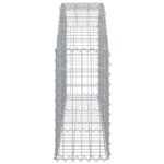 Panier de gabions arqué 150x30x60/80 cm Fer galvanisé – Image 2