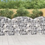 Panier de gabions arqué 150x30x100/120 cm Fer galvanisé