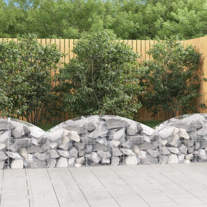Panier de gabions arqué 150x50x40/60 cm Fer galvanisé – Image 1